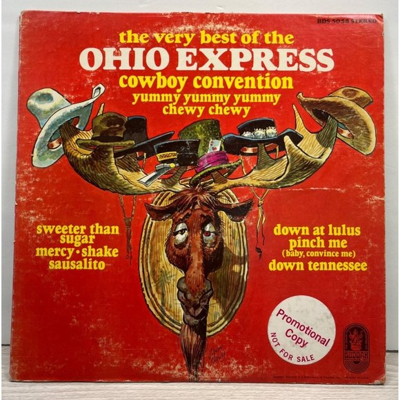 Very Best of Ohio Express Cowboy Convention Vinyl LP DJ Promo Buddah 5058 - Picture 5 of 7